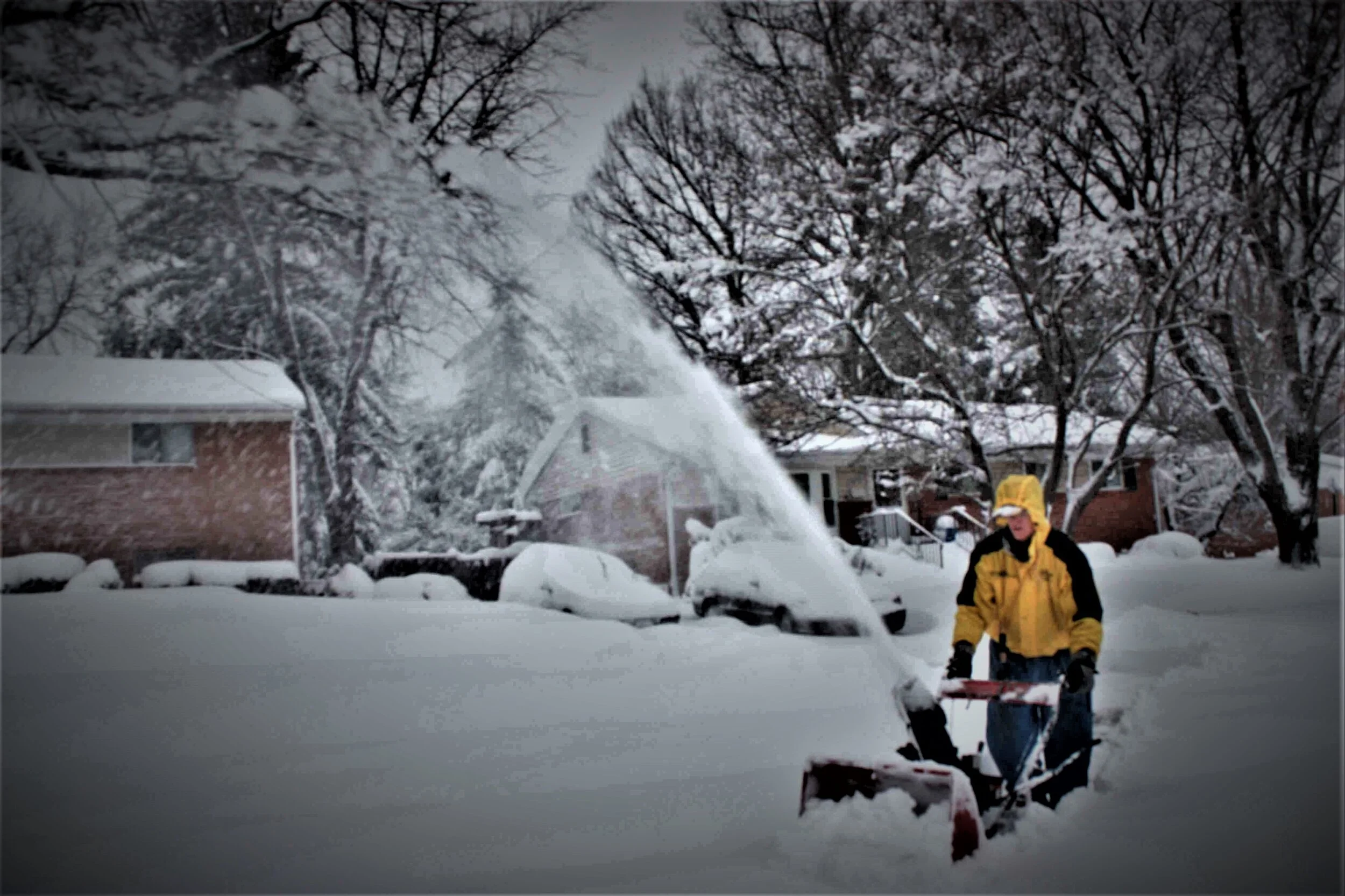 bruce  woods and snow blower 2010