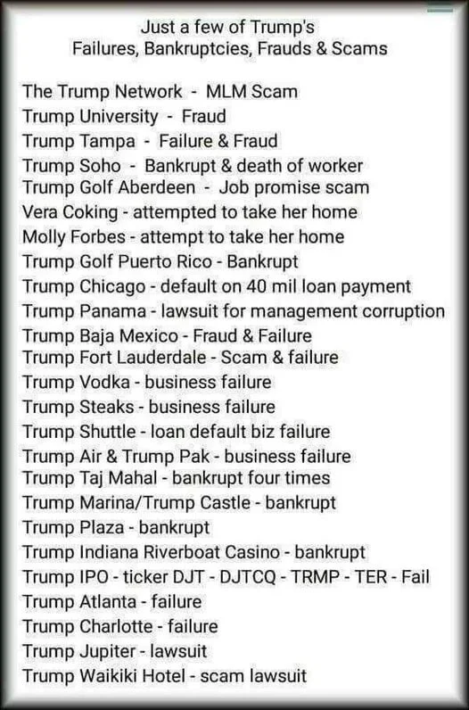 trump failures