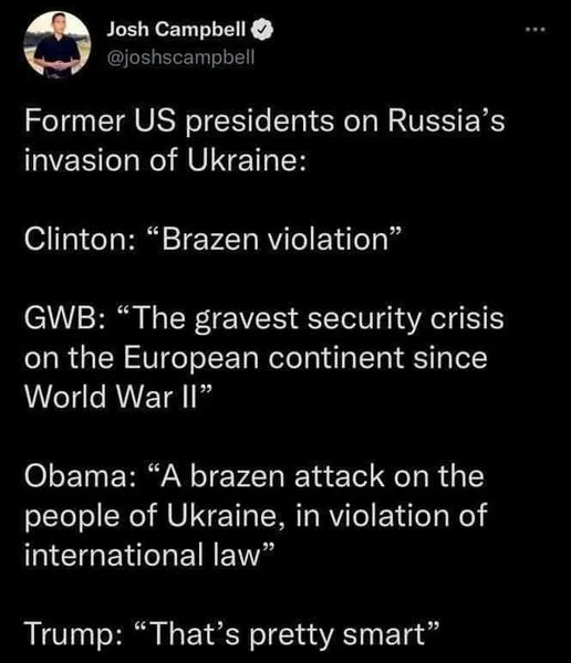 presidential positions on Ukraine