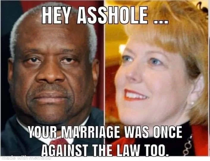 Clarence and wife Ginny Thomas are ass holes