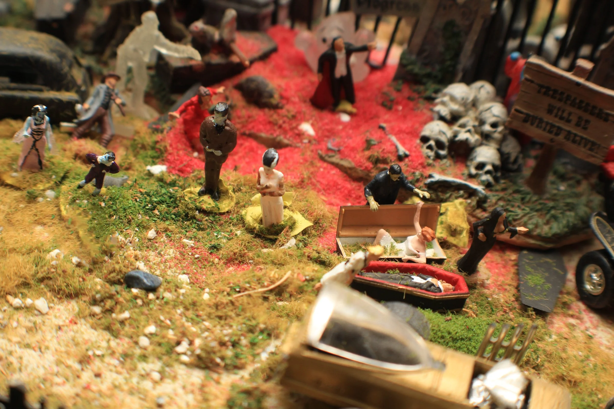 Frankenstein monster and bride