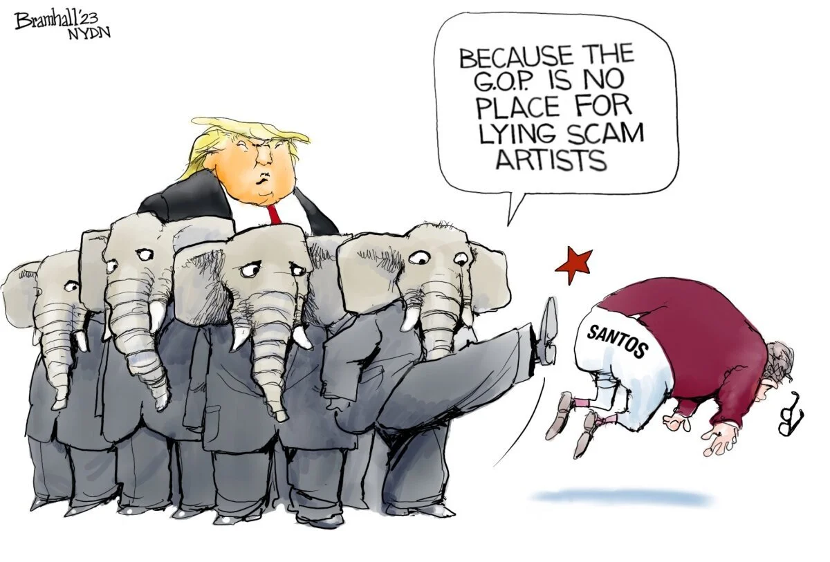 gop kicks santos out of congress