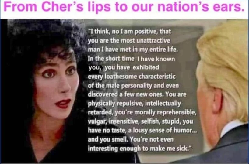 Cher describes Trump