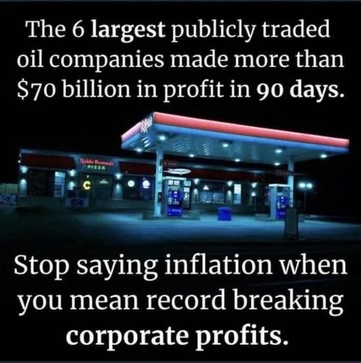 the greedy Corporate oil Companies