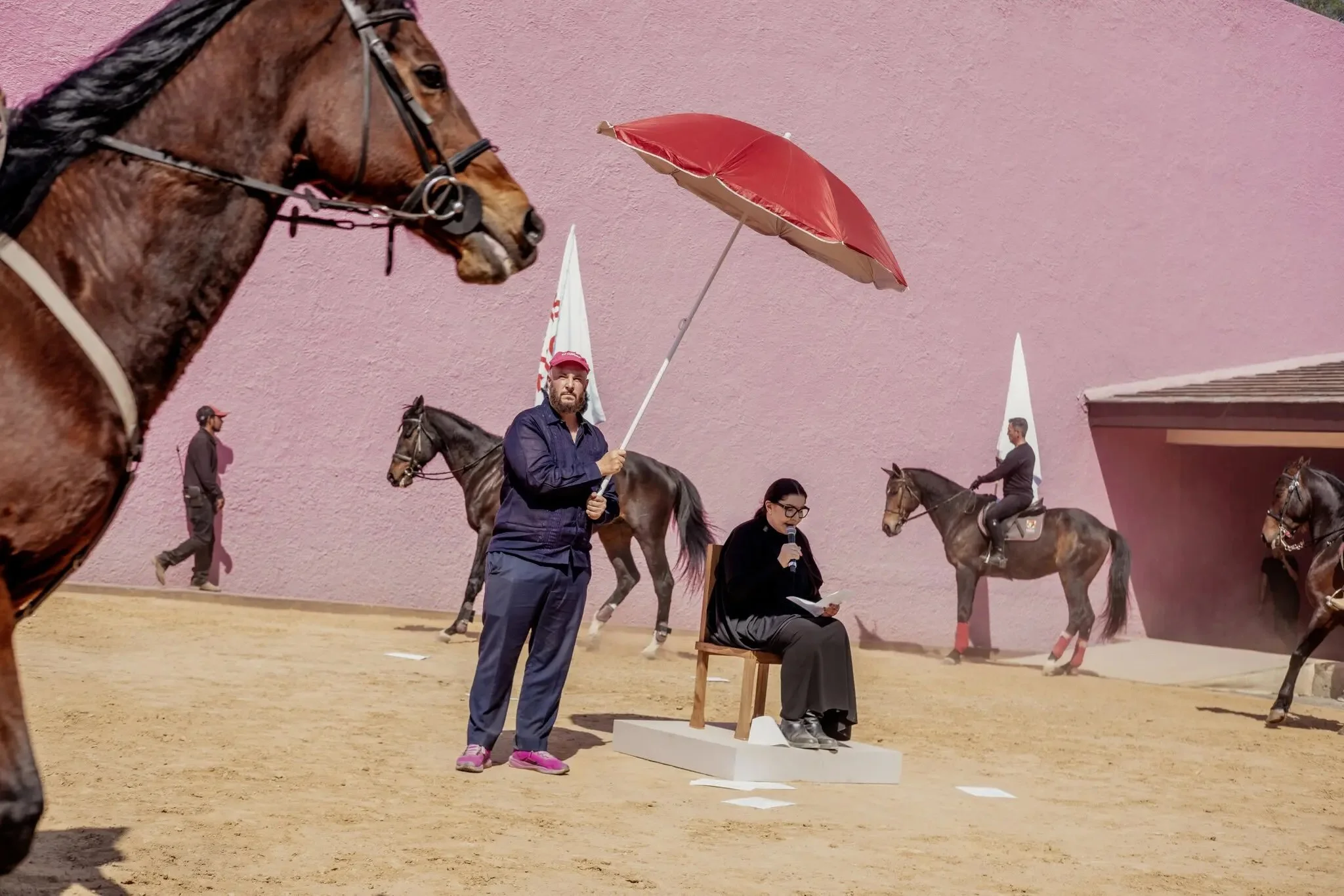 New York Times // At This Architectural Gem An Artist Was Present. Horses Too. 