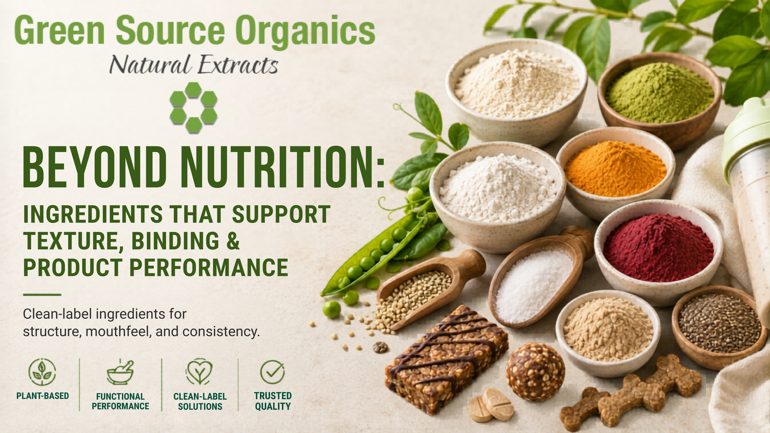 Beyond Nutrition: Ingredients That Support Texture, Binding &amp; Product Performance&nbsp;
