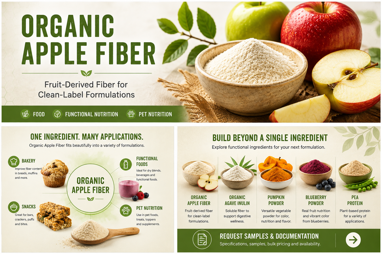 &nbsp;Organic Apple Fiber for Clean-Label Product Development