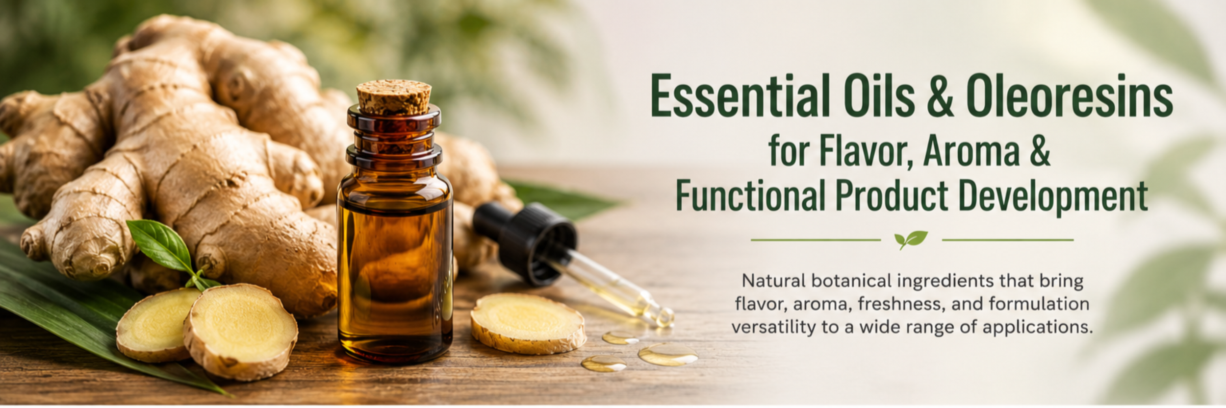 Essential Oils &amp; Oleoresins for Flavor, Aroma &amp; Functional Product Development