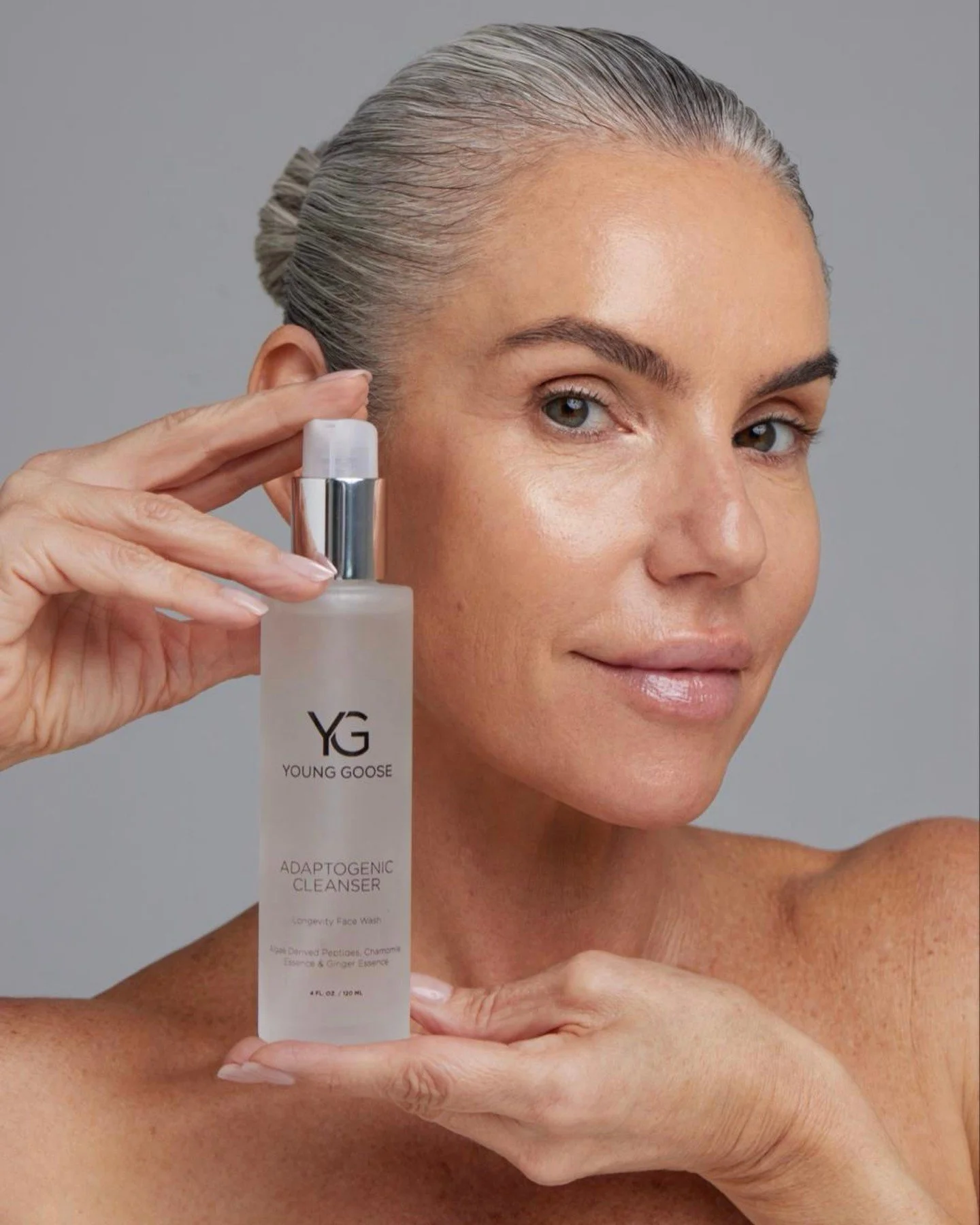 Product Highlight:  ADAPTOGENIC CLEANSER⁠
⁠
This cleanser has replaced every other "gel" cleanser on our counter for so many reasons. Its silky, gentle formula cleans skin without striping, leaving a healthy, refreshed, glowing skin behind.