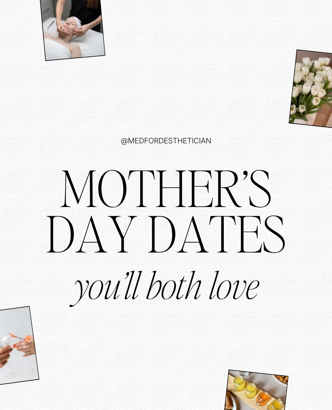 Mother&rsquo;s Day, but better 💌⁠
⁠
Skip the last-minute gifts&hellip; plan a day in the coming month that you&rsquo;ll both love (and actually remember)⁠
⁠
Facials, lunch date, skincare, quality time...⁠
⁠
Pick your date&hellip; then send this to y