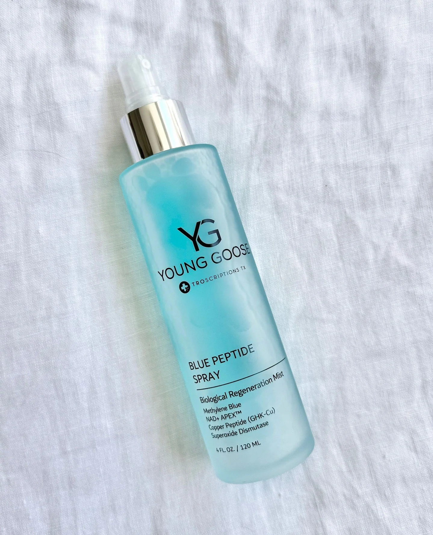 Product Highlight:  BLUE PEPTIDE SPRAY⁠
⁠
A mitochondrial upgrade mist that recharges skin&rsquo;s energy + resilience. Methylene blue acts as a cellular spark, optimizing mitochondrial function under daily stressors like UV, pollution, and screens.⁠