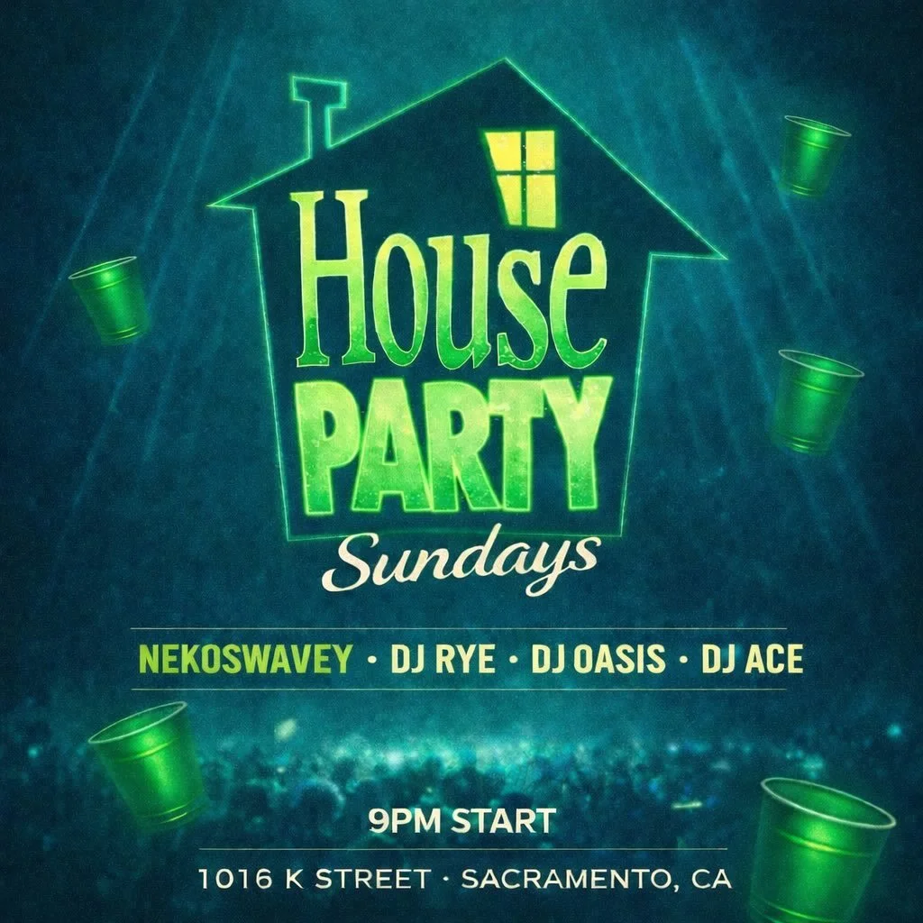House Party Sundays back in full effect 🏠💚

Green cups up, lights low, vibes HIGH.
Pull up to Dive Bar this Sunday and close your weekend out the right way.

🎧 NEKOSWAVEY
🎧 DJ RYE
🎧 DJ OASIS
🎧 DJ ACE

Party starts at 9PM
Sacramento, this is you