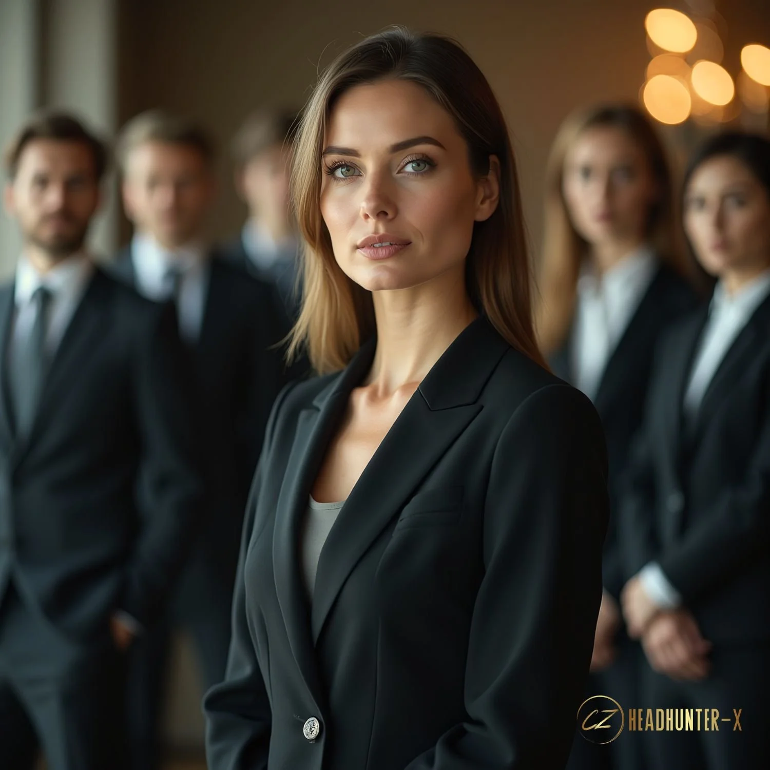 Directiva ejecutiva con equipo de liderazgo reclutado por Headhunter-X