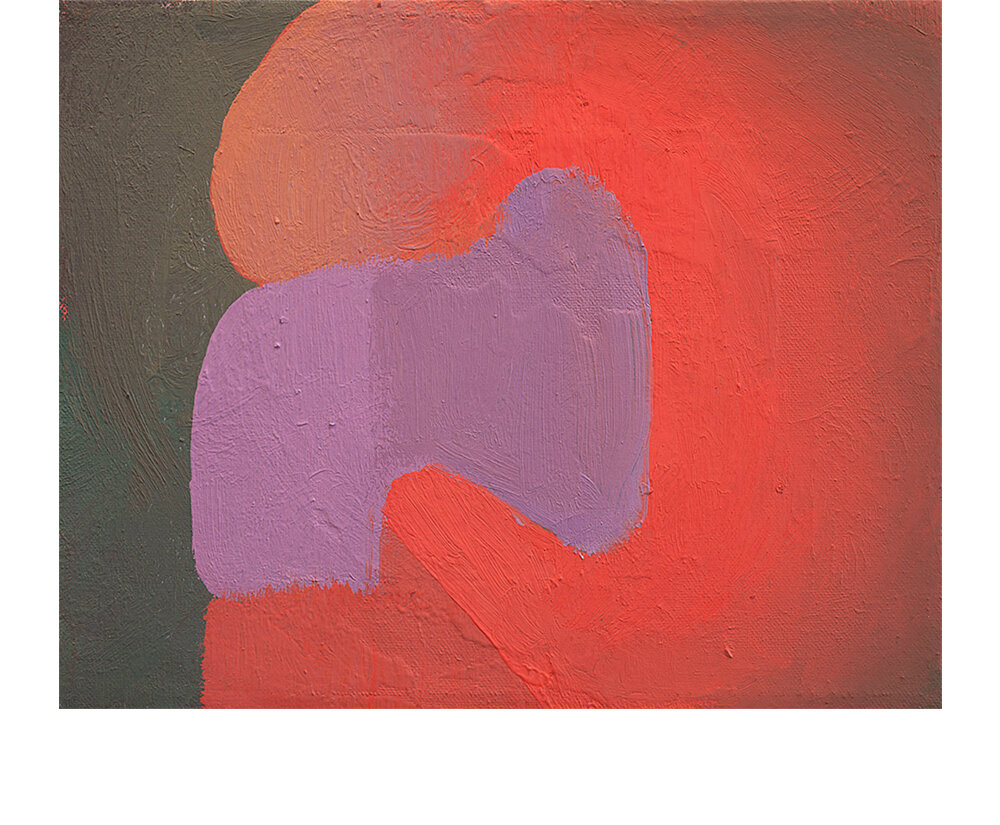   Liminal Red  2012 oil on canvas 8 1/4 x 10 1/4”         