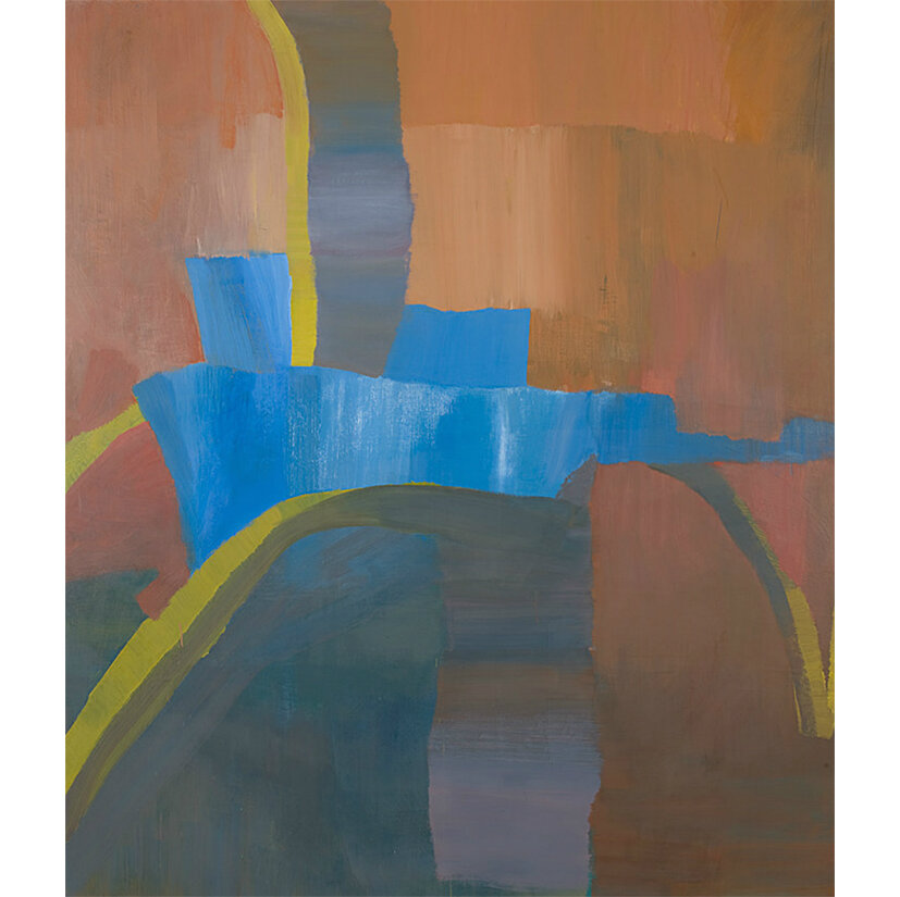   Untitled (big blue ) 2007-8 oil on canvas 84 1/4 x 96 1/4”         