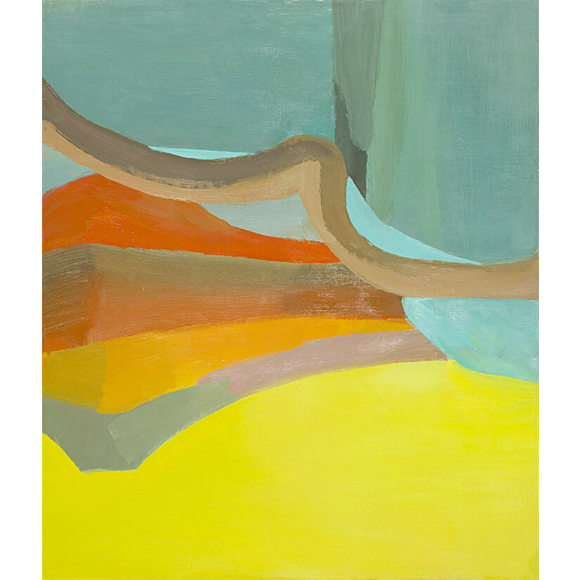  Untitled (yellow bottom)  2007-8 oil on canvas 42 1/4 x 36 1/4”         