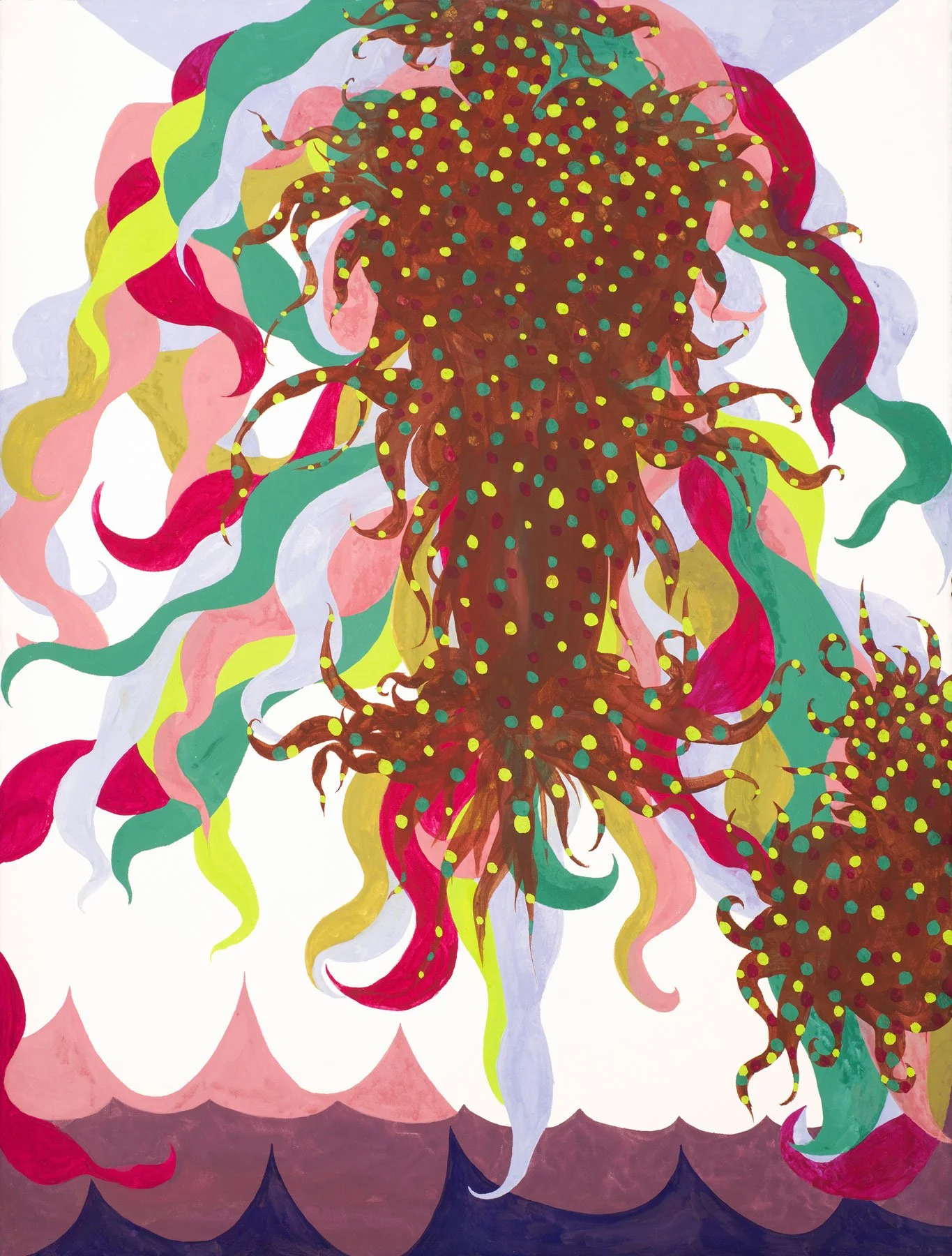   Exaltation  2025, gouache on watercolor paper, 30 x 22" 