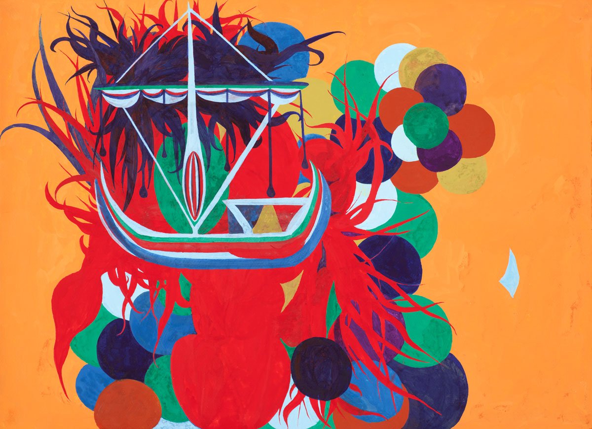   Unifying Heart and Mind  2025, gouache on watercolor paper, 22 x 30" 