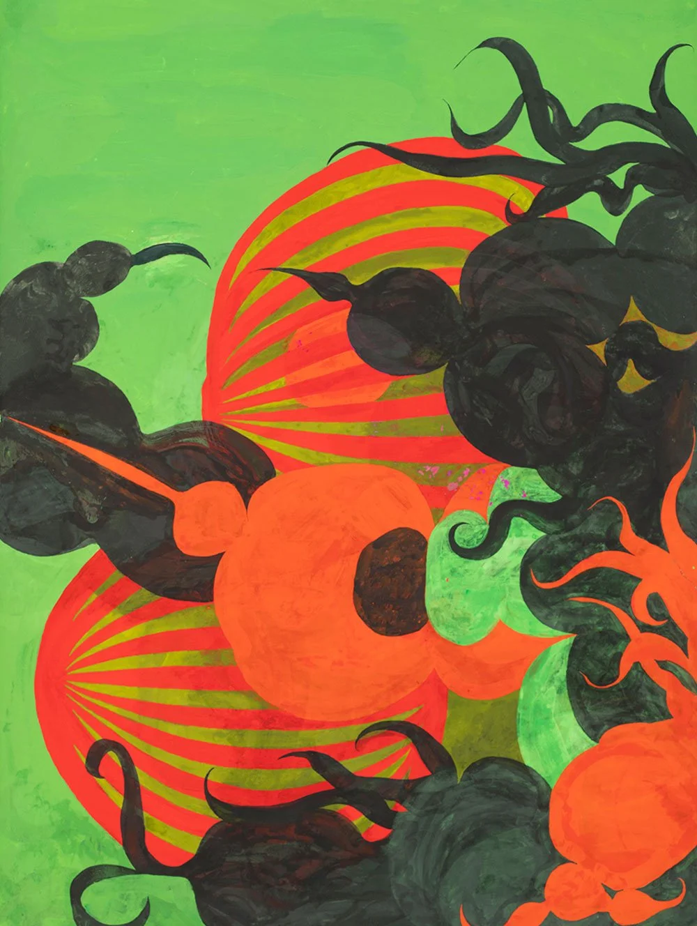   Offspring  2025, gouache on watercolor paper, 30 x 22" 