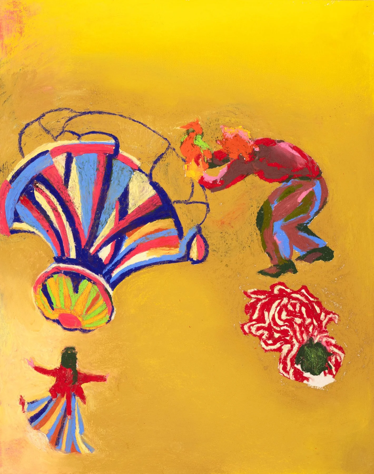 A Perplexity of Riches 2023-2024, pastel on paper, 13 X 10 5/8"