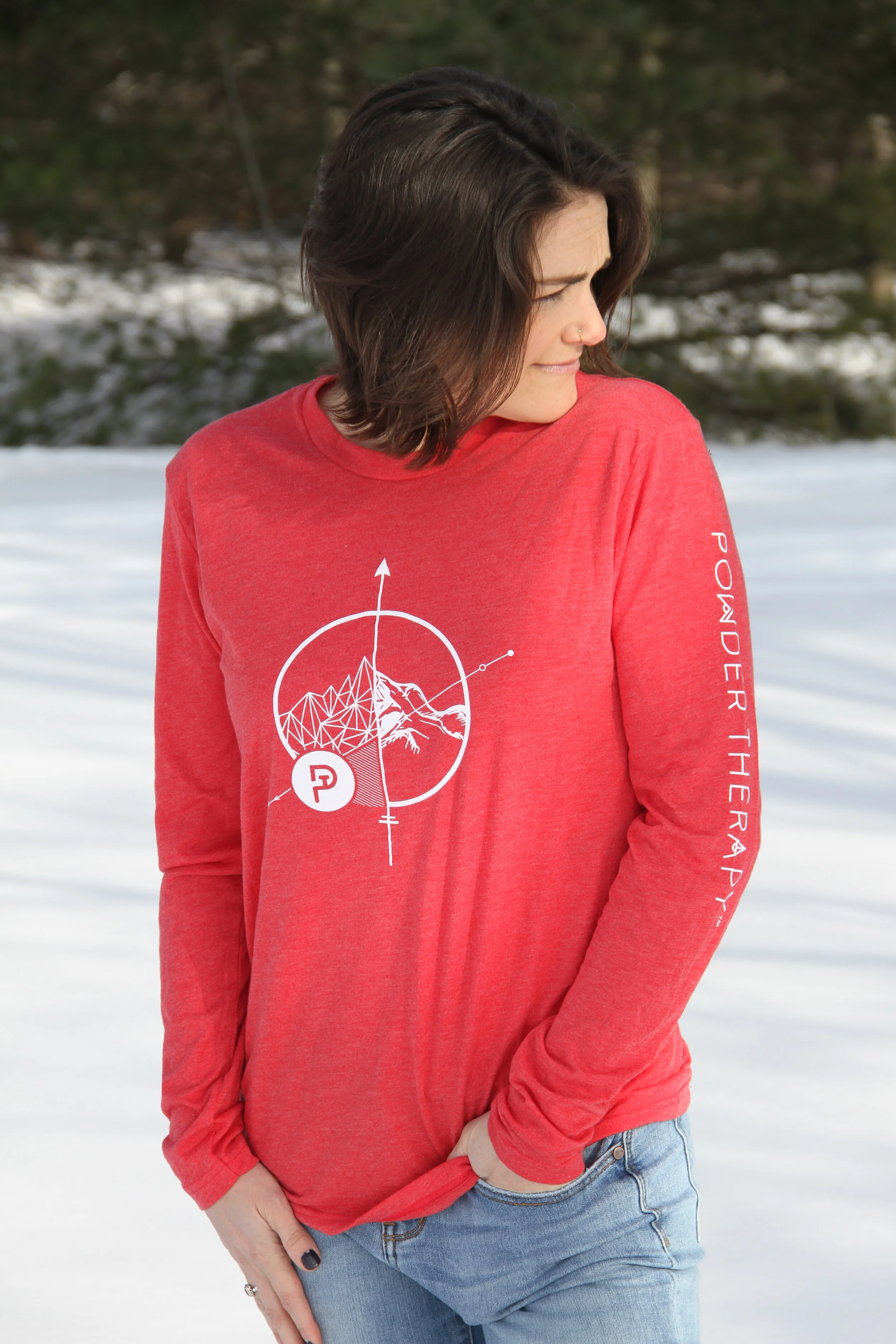 Vintage Red Triblend Long Sleeve Crew