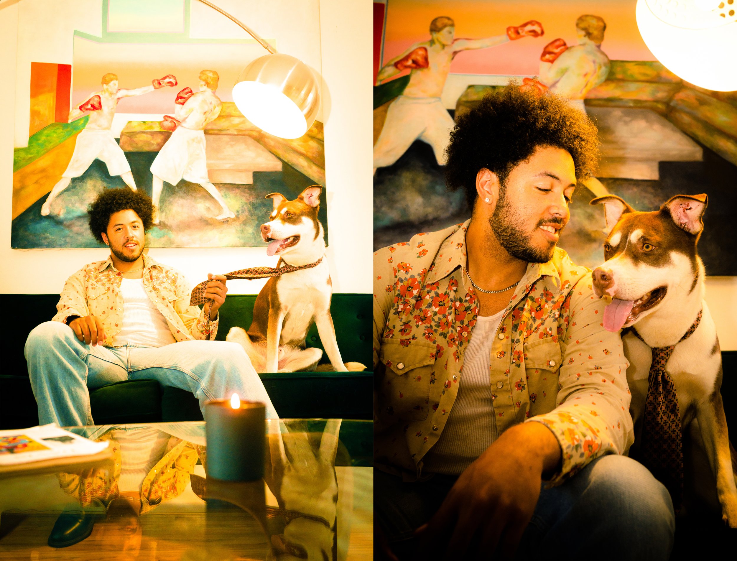 Jarvis Johnson and Dipper photographed by Jacob Justice and styled by Milaya