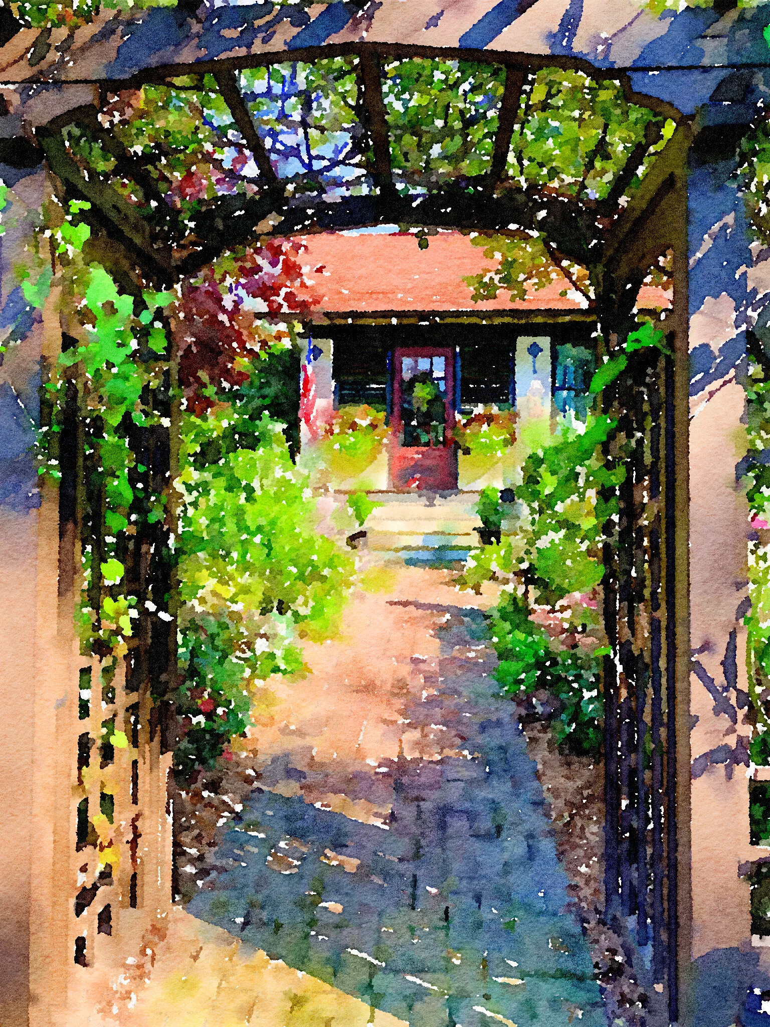 Front Walkway, Elm Cottage