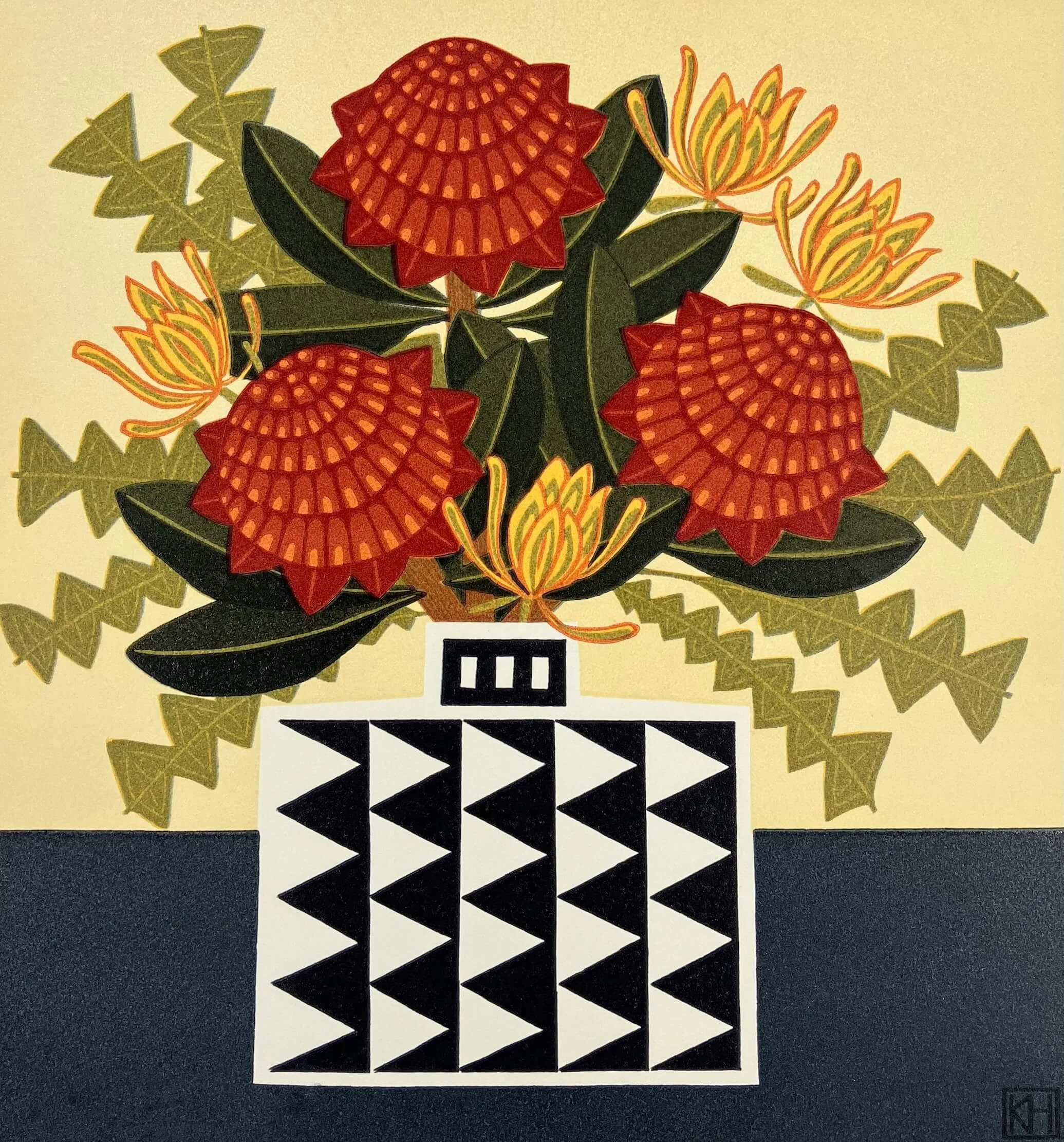 Waratah and Leucadendron