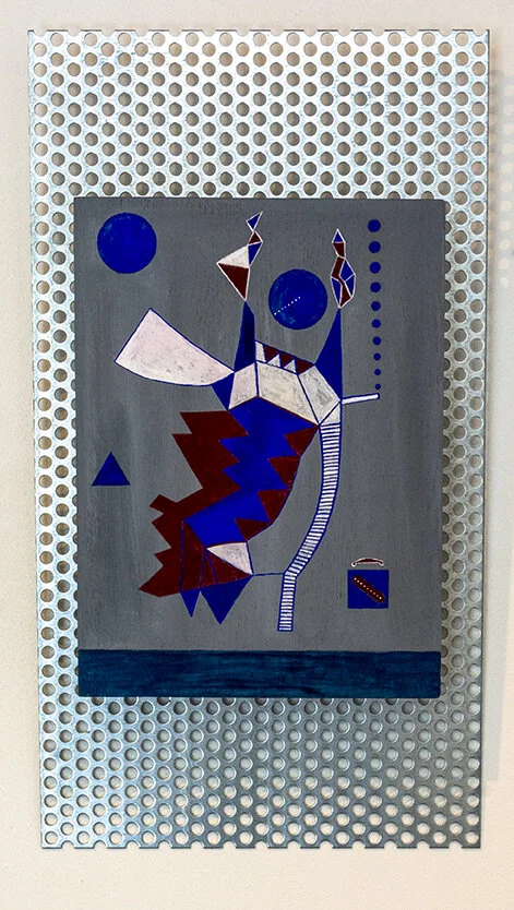 L’envol Tempera / bois Tôle percée 51 x 28 cm Bois 30,2 x 22,3 cm 2019