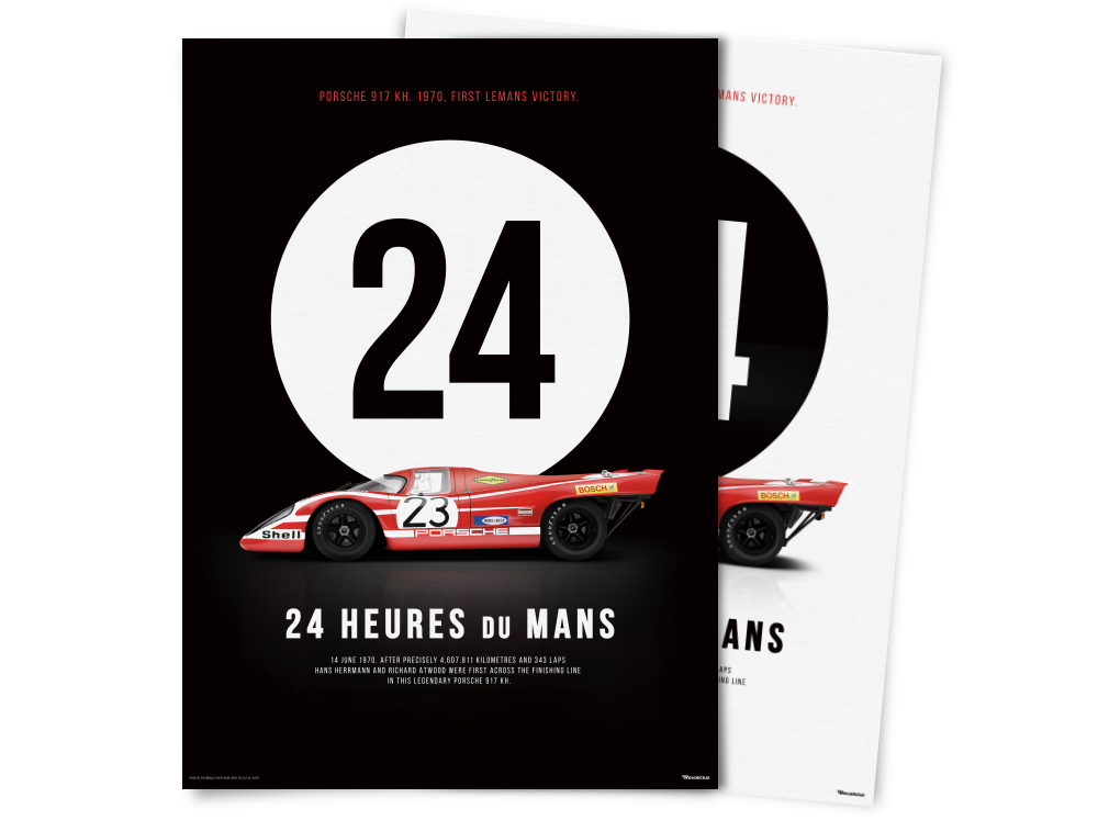 Le Mans B/W NEW Poster RACE START 