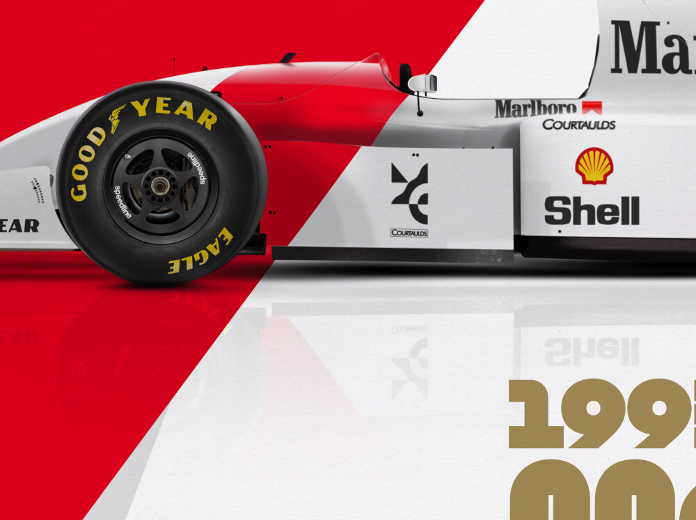 Pôster Fórmula 1 Década 80S Mc Laren Ayrton Senna - sennashop