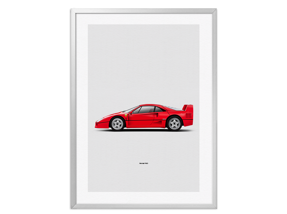 Ferrari F40 Poster