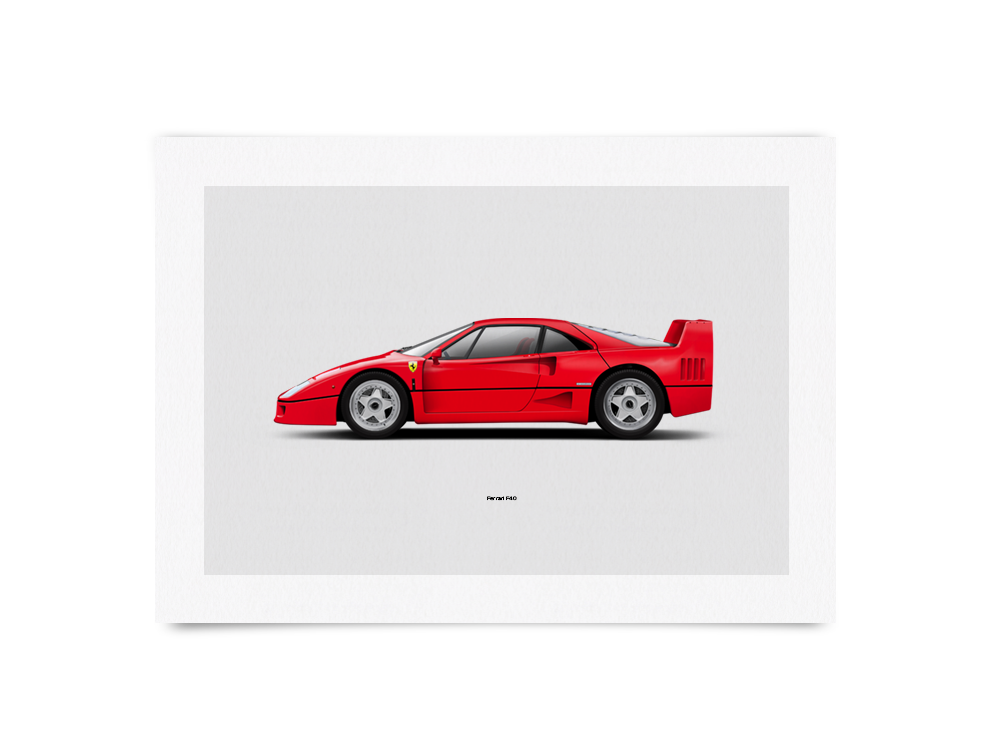 Ferrari F40 Official Poster (492/87) – Albaco Collectibles