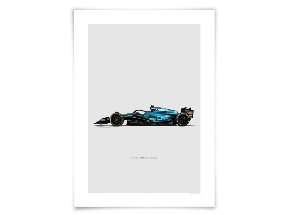 2023 Aston Martin AMR23 - Fernando Alonso, Formula 1 poster