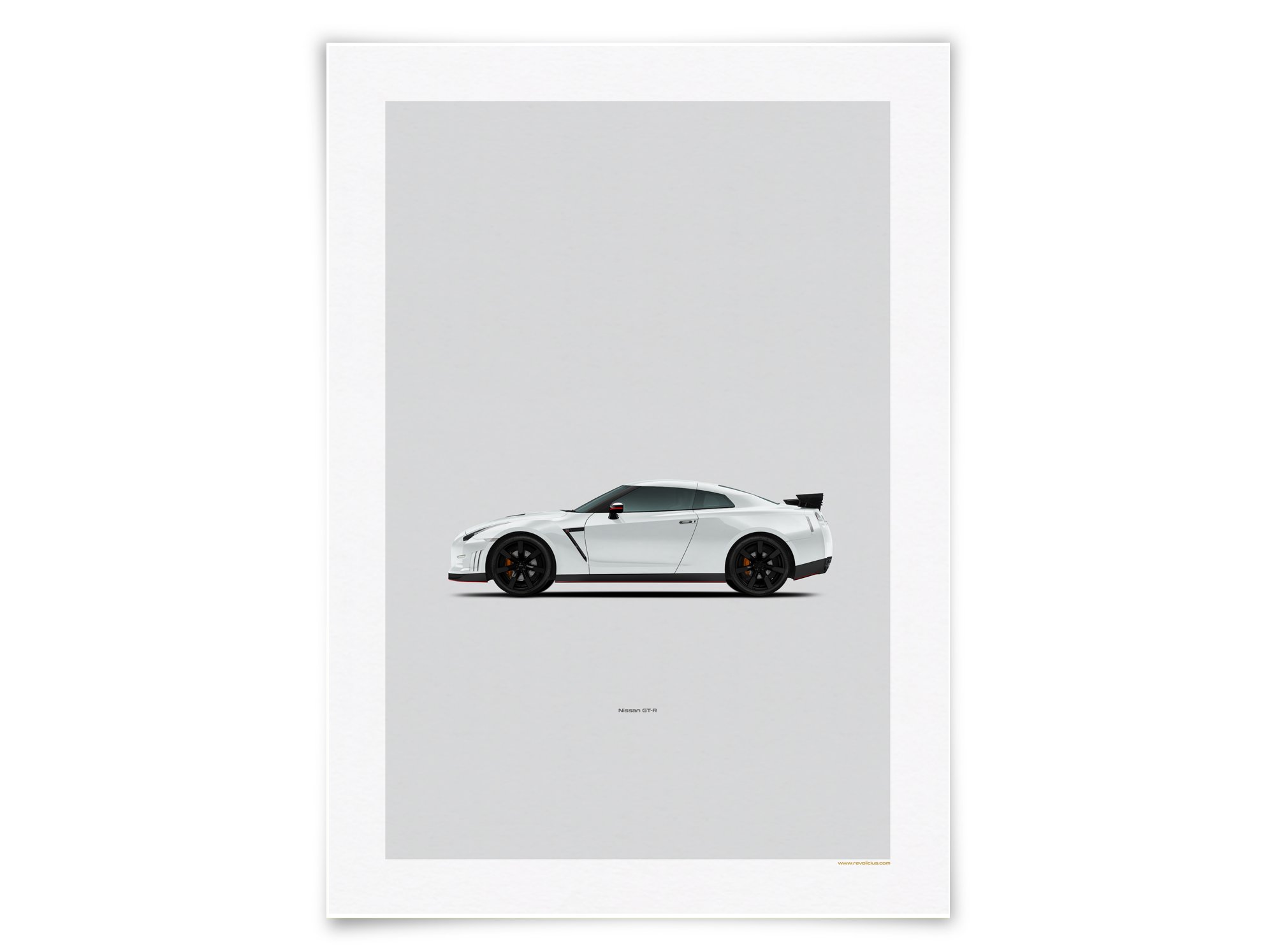 Nissan GT-R - Car poster, car illustration, car print