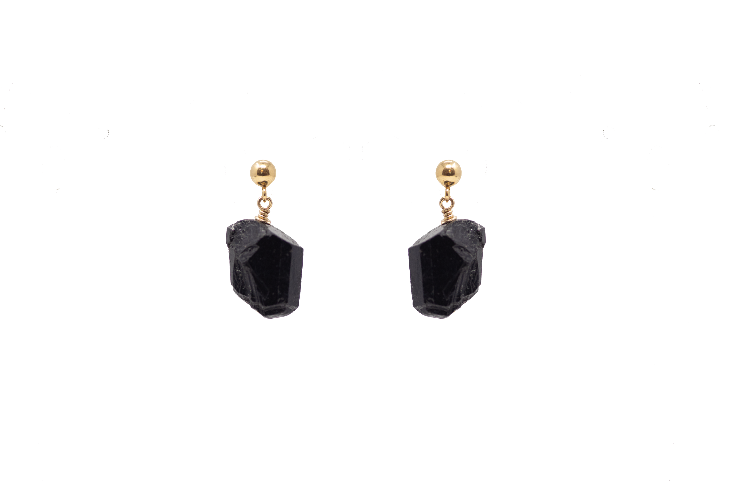 Ebon Black Tourmaline Earrings