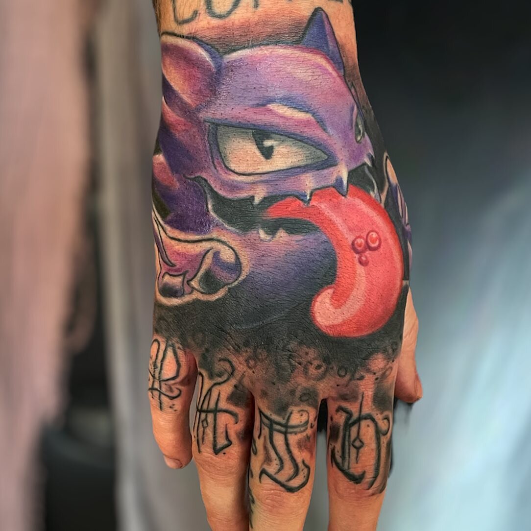 Finished this Haunter tattoo. Follow me on Instagram @starchildtattoo and our shop @outerdarknessstudio to book and appointment you can go to OUTERDARKNESSTATTOO.COM under the menu select &lsquo;BOOK WITH KAT&rsquo; or text me 8013896983 .⁣
.⁣
.⁣
.⁣
