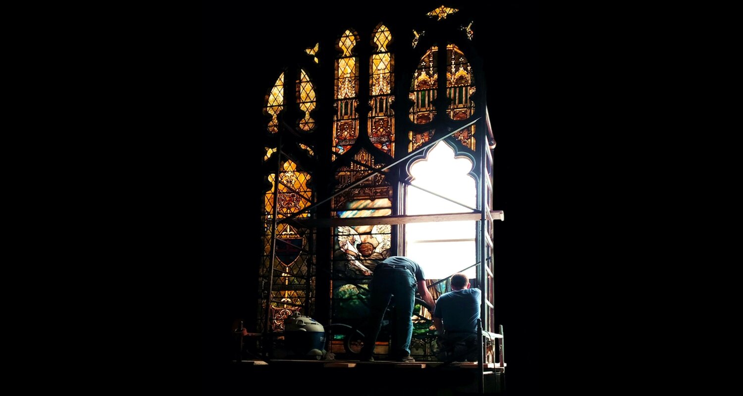 REMOVAL: SAFELY REMOVE YOUR ANTIQUE TIFFANY & CHURCH STAINED GLASS