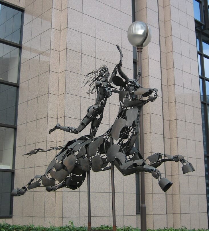 Europa Riding a Bull, Outside European Council Building