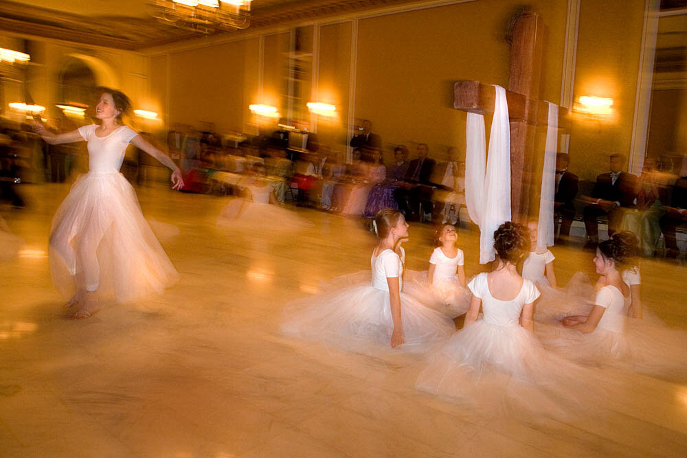  The Regal Daughters Ballet Company dance around the wooden cross in the ballroom of the Broadmoor Hotel on May 16, 2008 in Colorado Springs, CO. The annual Father-Daughter Purity Ball, founded in 1998 by Randy and Lisa Wilson, focuses on the idea th
