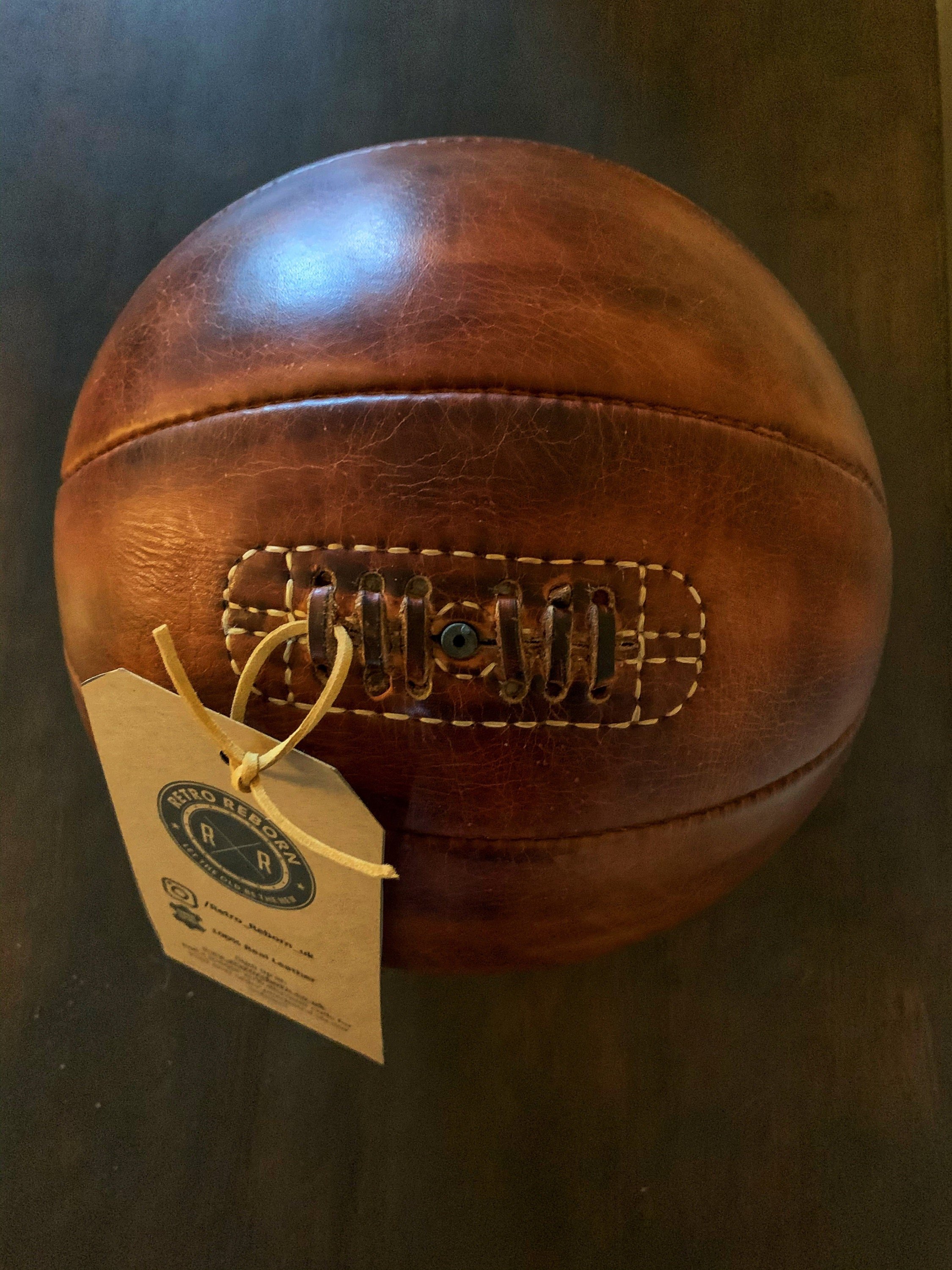 Retro Reborn Real Leather Vintage Style Basketball