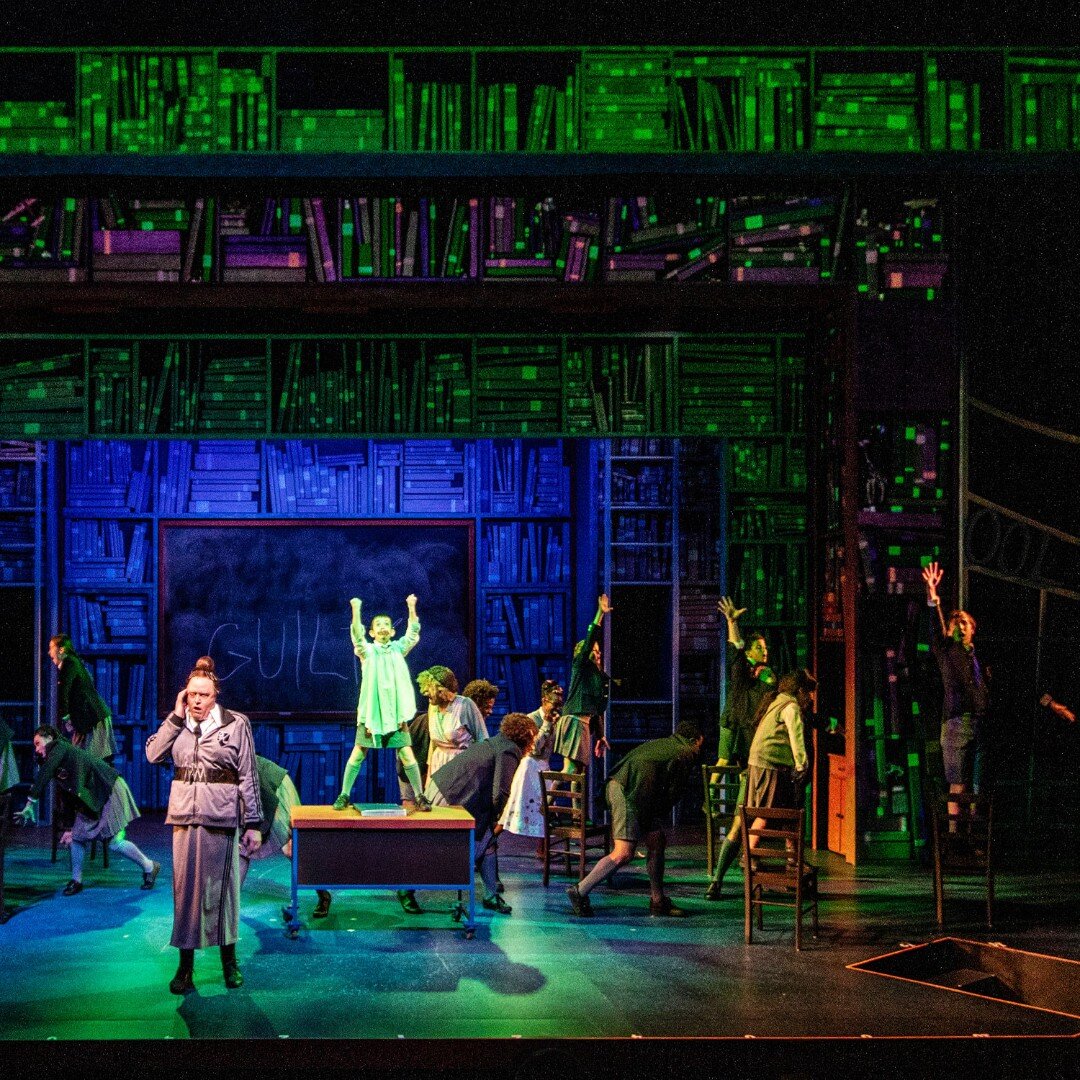 Matilda the Musical is based on the 1988 Roald Dahl book that tells the story of the precocious Matilda, 5-year-old girl with telekinesis. I worked up this projection design for the Olney Theatre Center in MD.

Happy to be nominated for a Helen Hayes