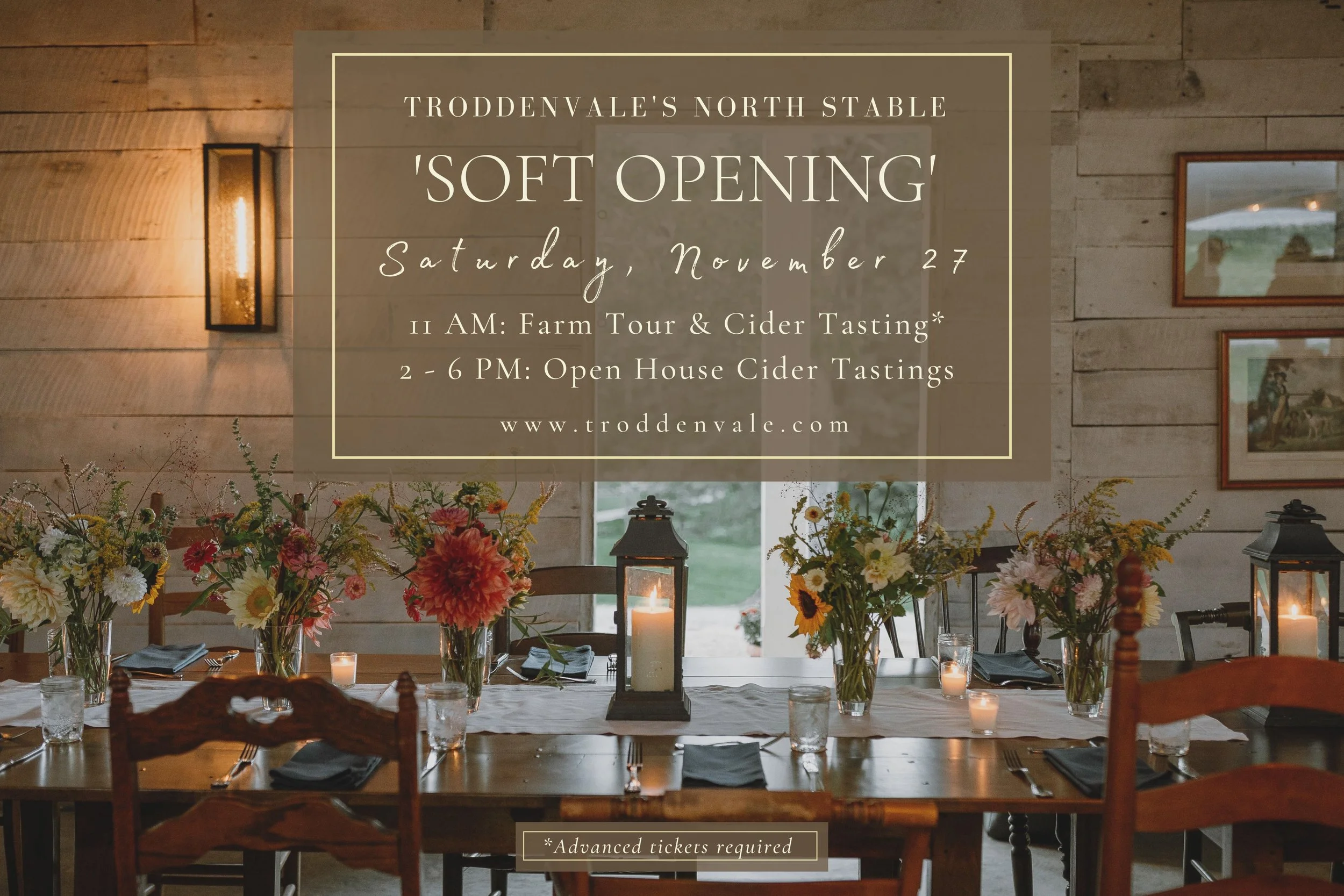 The North Stable 'SOFT OPENING'