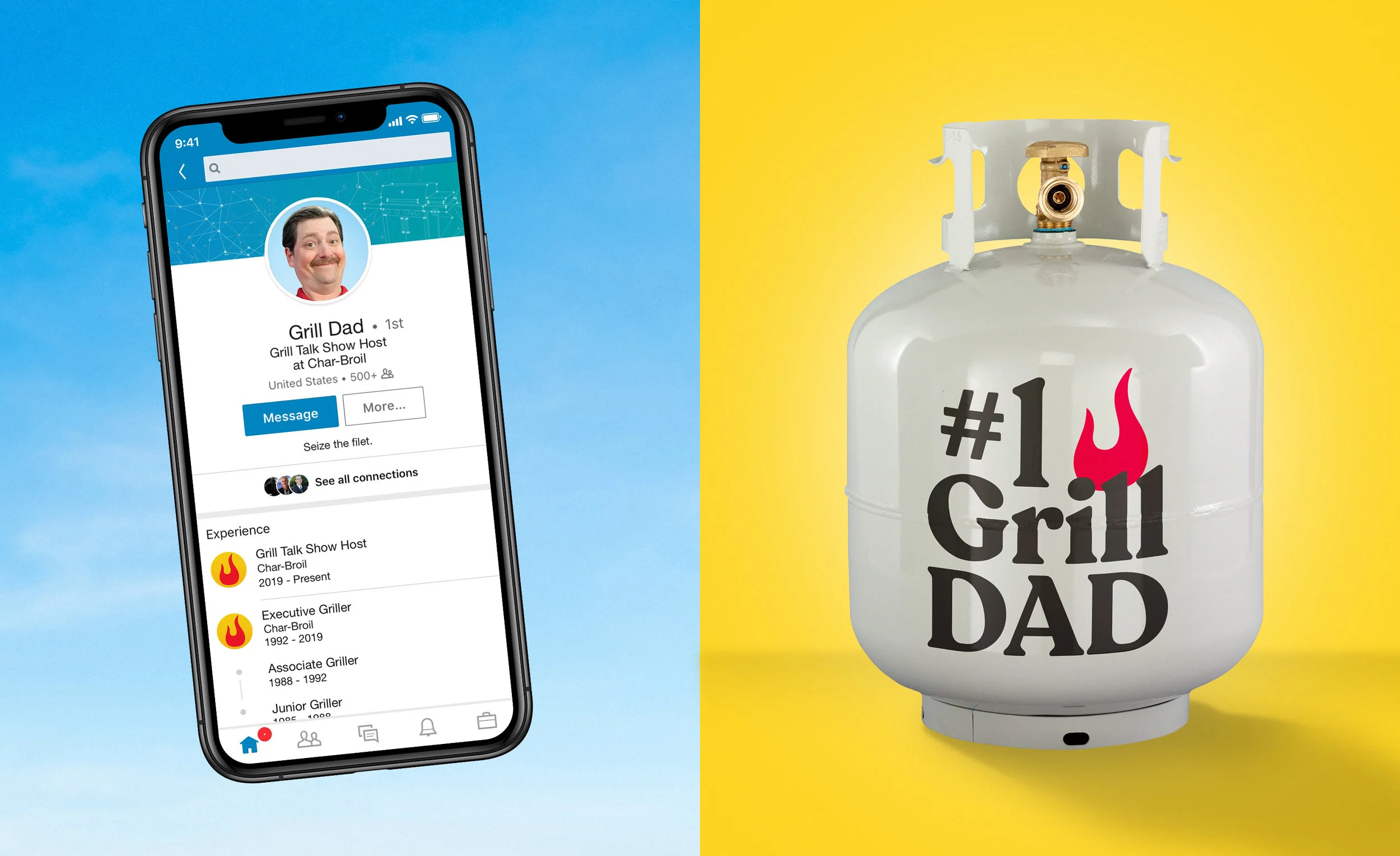 Grill Talk LinkedIn and tank