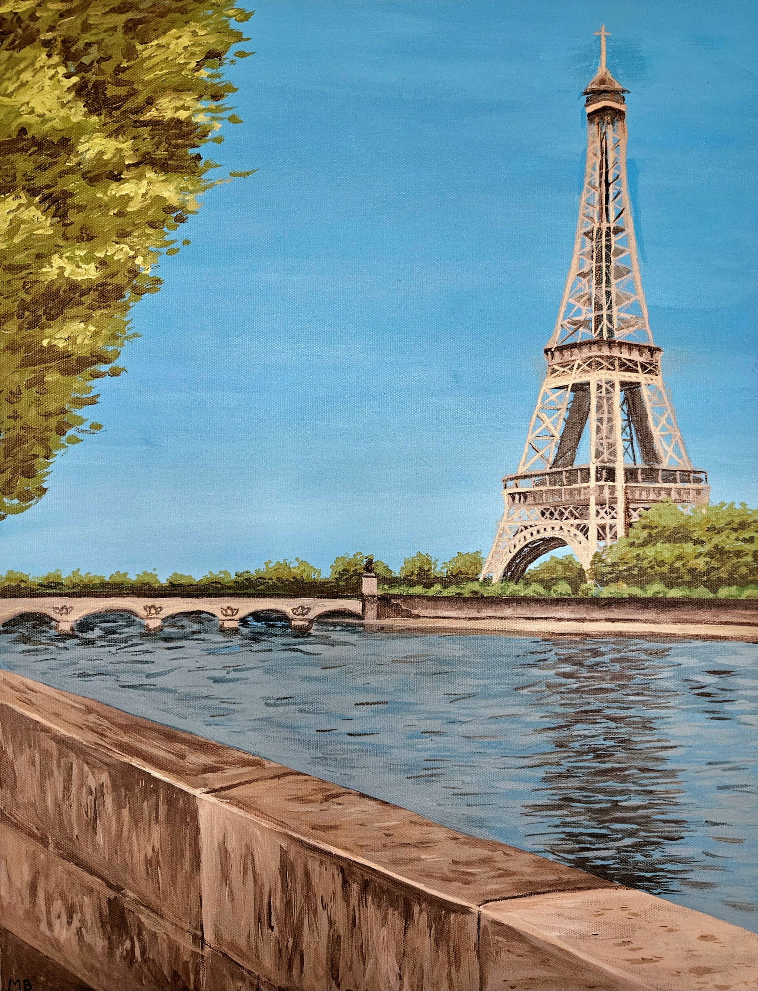Eiffel Tower From Across the Siene