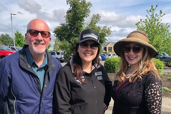 With Keizer Chamber Director Danielle Bethell and Senator Kim Thatcher