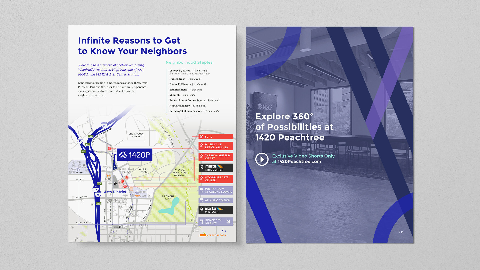 1420 Peachtree Marketing Materials, Infinite Reasons to get to know your Neighbors