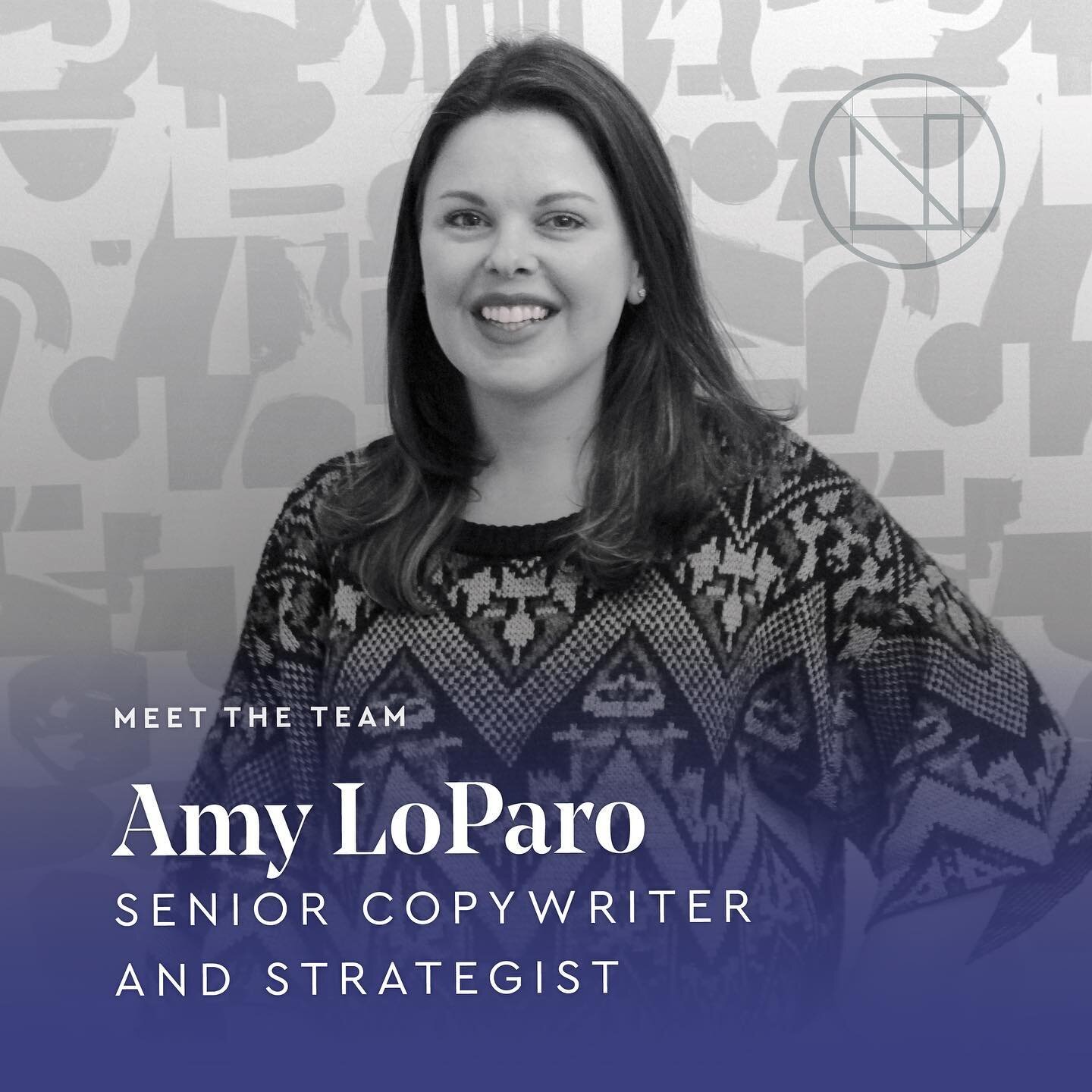 👋 friends. Today we&rsquo;re celebrating 90 days with our newest team addition, Senior Copywriter and Strategist, @amyloparo. 

A place-centered strategist who&rsquo;s spent more than a decade bringing brand stories to life for real estate and hospi