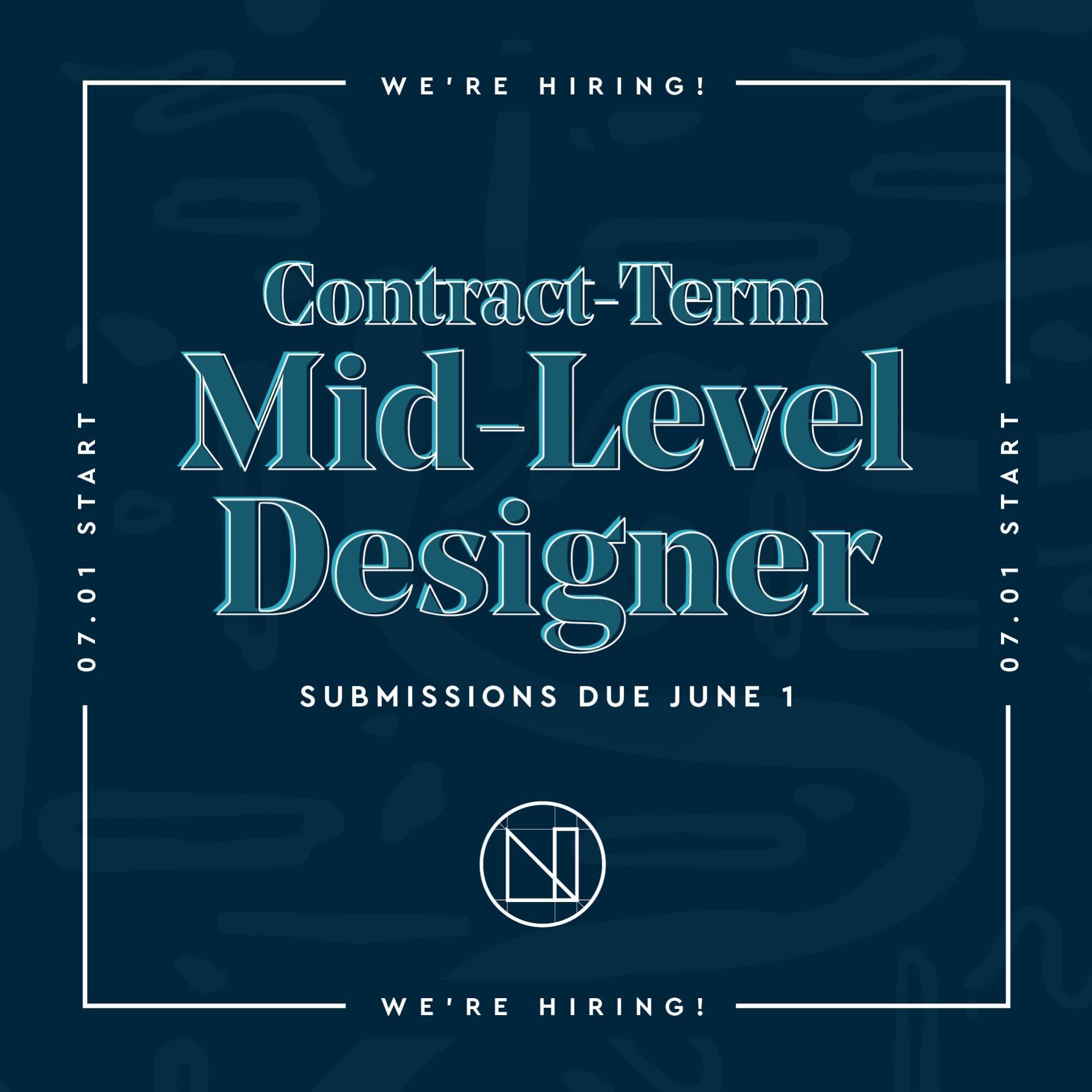 Calling all North ATL-based mid-level designers! 👀🚨

We&rsquo;re actively on the hunt for a [contract-term] full-time multi-disciplinary designer to join us in-studio beginning [on or around] July 1.

Located in Historic Marietta, Nimble. partners 