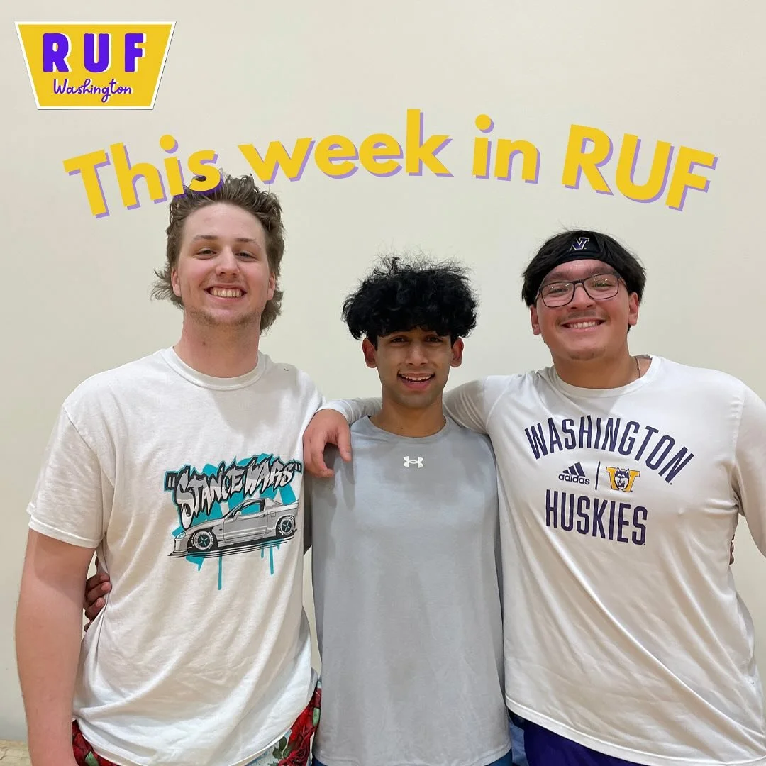 Week 5!! Sign up for &ldquo;Not a Date&rdquo; by filling out the form in Discord!! Join a small group, and enjoy the sun ☀️!! We love you Huskies! #universityofwashington #collegecampusministry #reformeduniversityfellowship